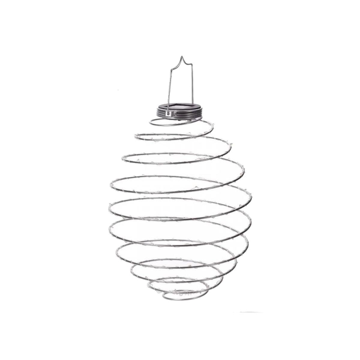 Large Solar Spiral Light - Silver