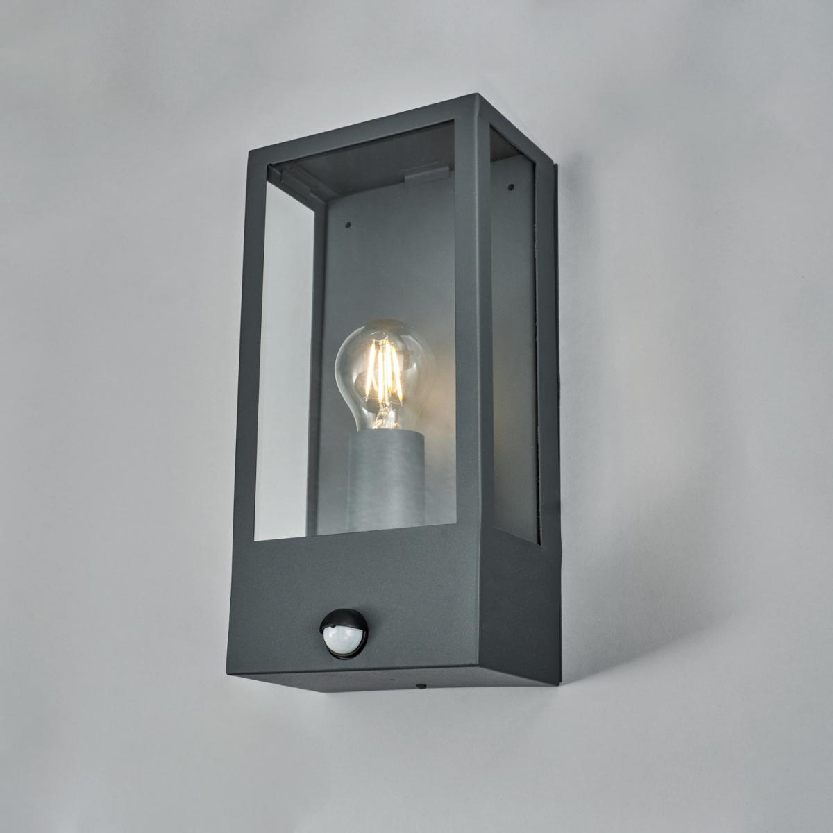 Edgworth Outdoor Wall Light with PIR Sensor - Anthracite – image 2