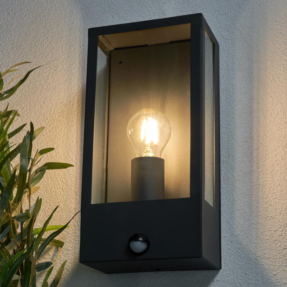 Edgworth Outdoor Wall Light with PIR Sensor - Anthracite – image 5