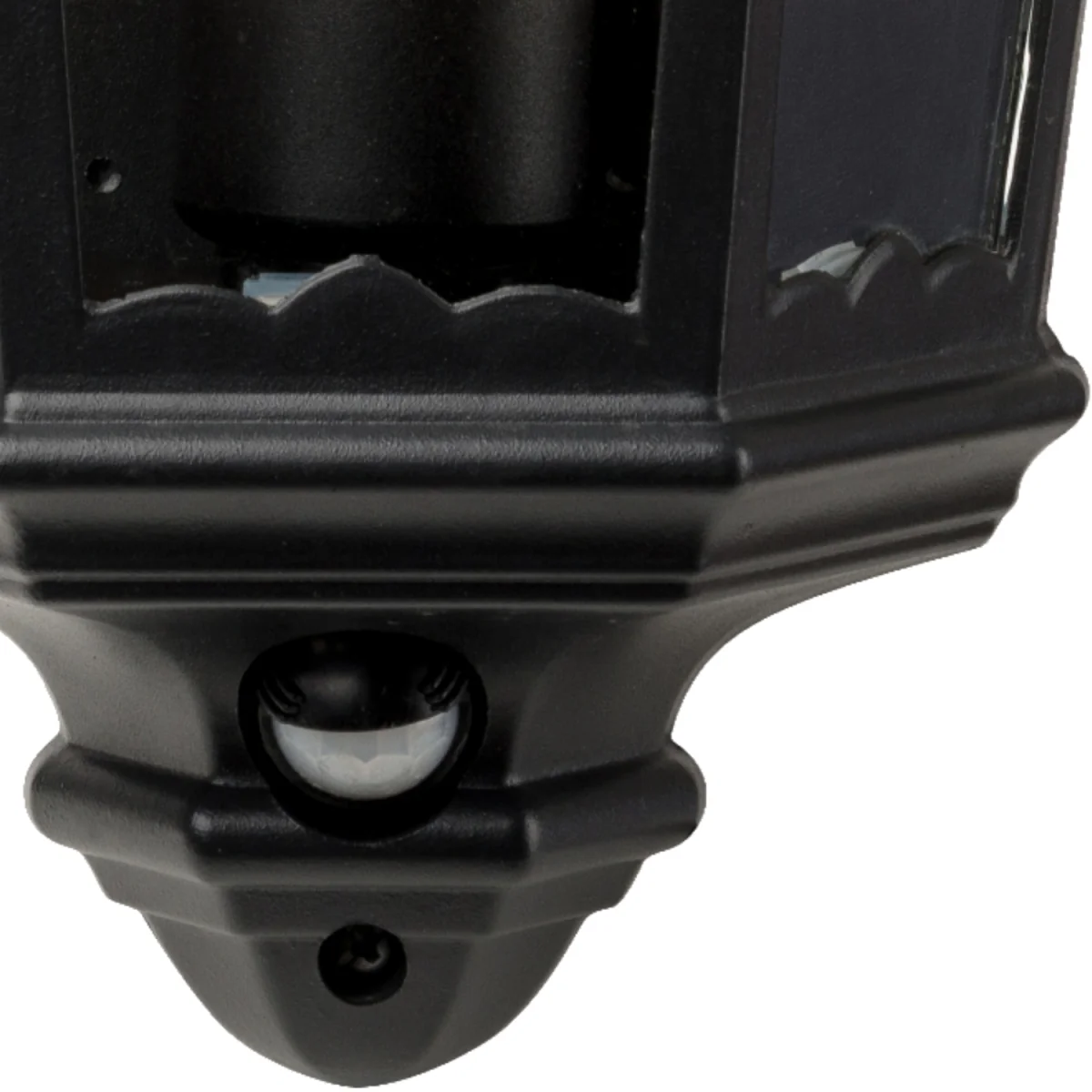Sienna Outdoor Sensor Wall Light - Matt Black And Clear Glass – image 2