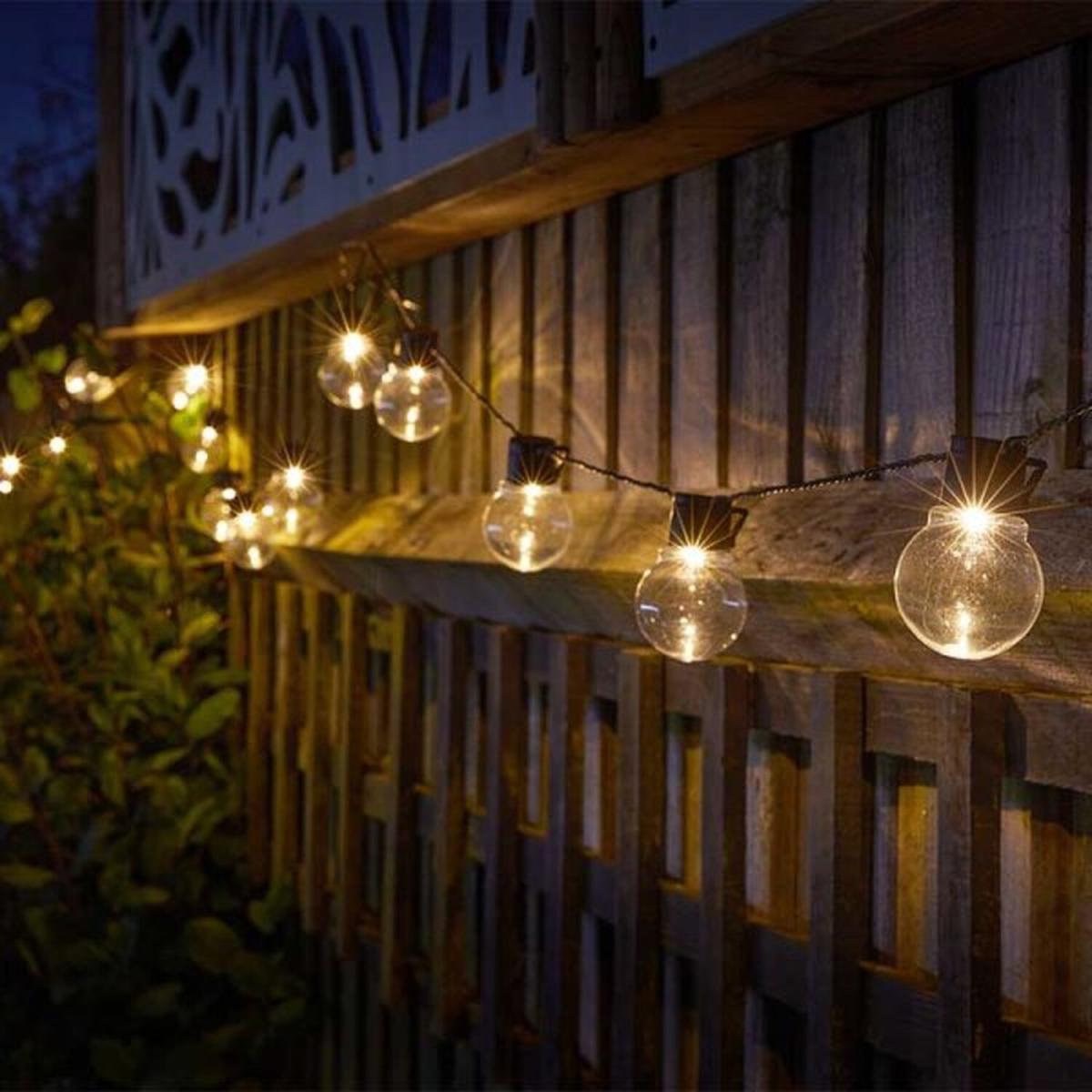 Set of 20 GloBulb String Lights - Black