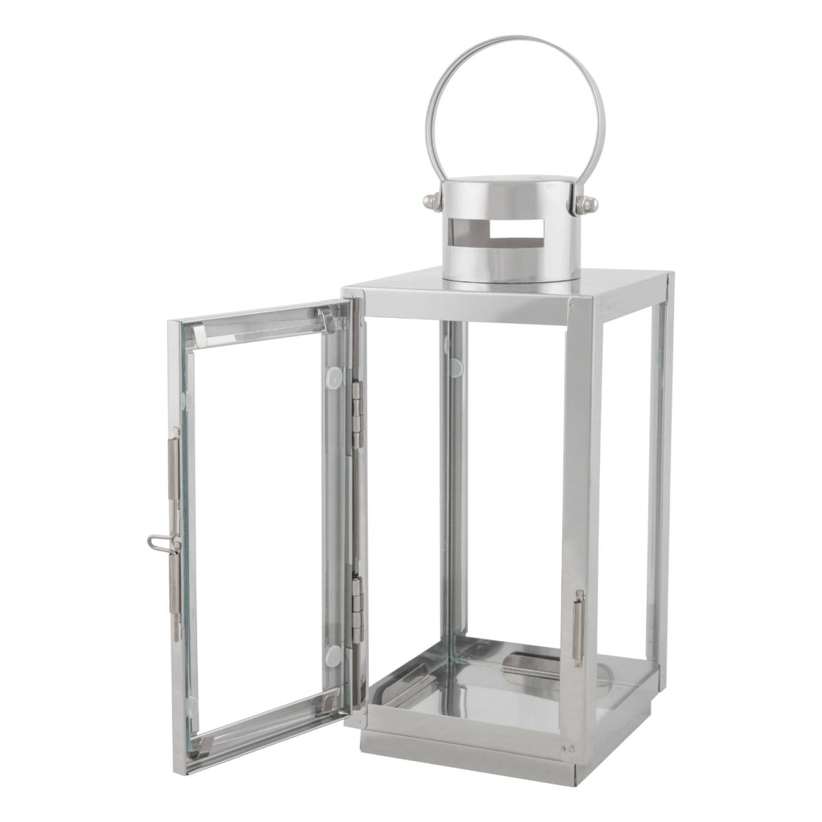 Silver Steel Lantern - 21cm – image 2