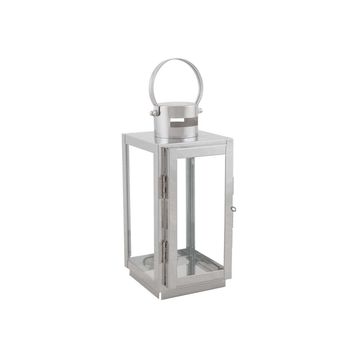Silver Steel Lantern - 21cm – image 1