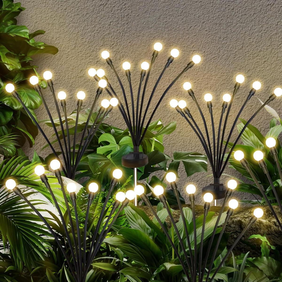Solar Lights Waterproof Outdoor Warm Set of 2 - Warm White