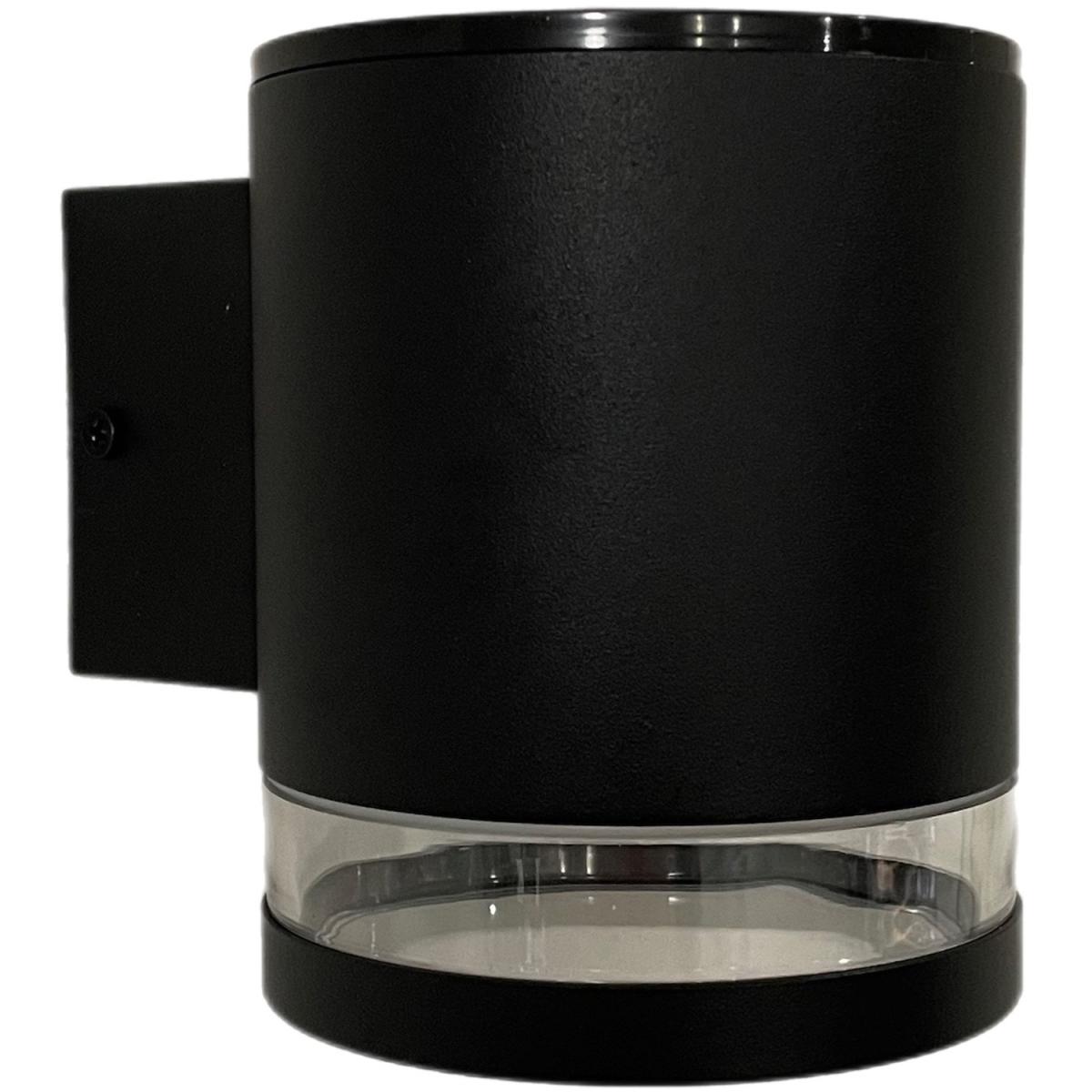 CGC BEX Black Modern Solar Outdoor Wall Lantern Light - Black – image 2