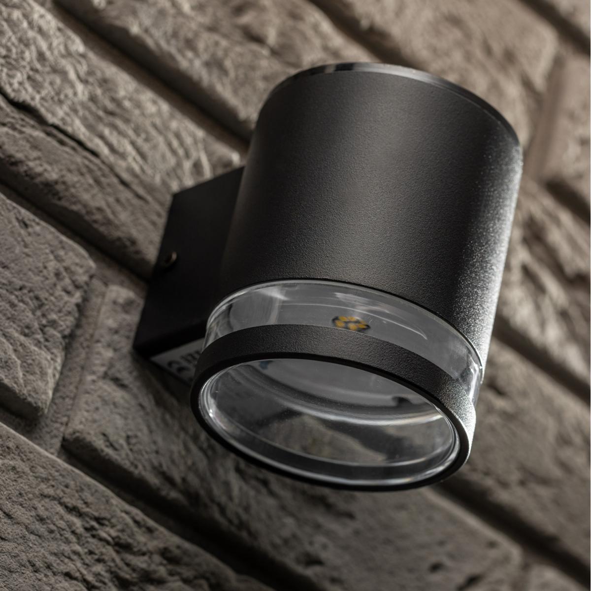 CGC BEX Black Modern Solar Outdoor Wall Lantern Light - Black – image 8