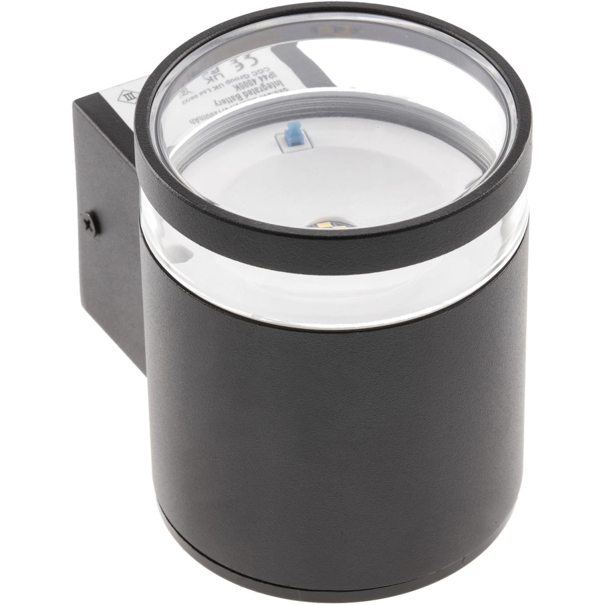 CGC BEX Black Modern Solar Outdoor Wall Lantern Light - Black – image 10