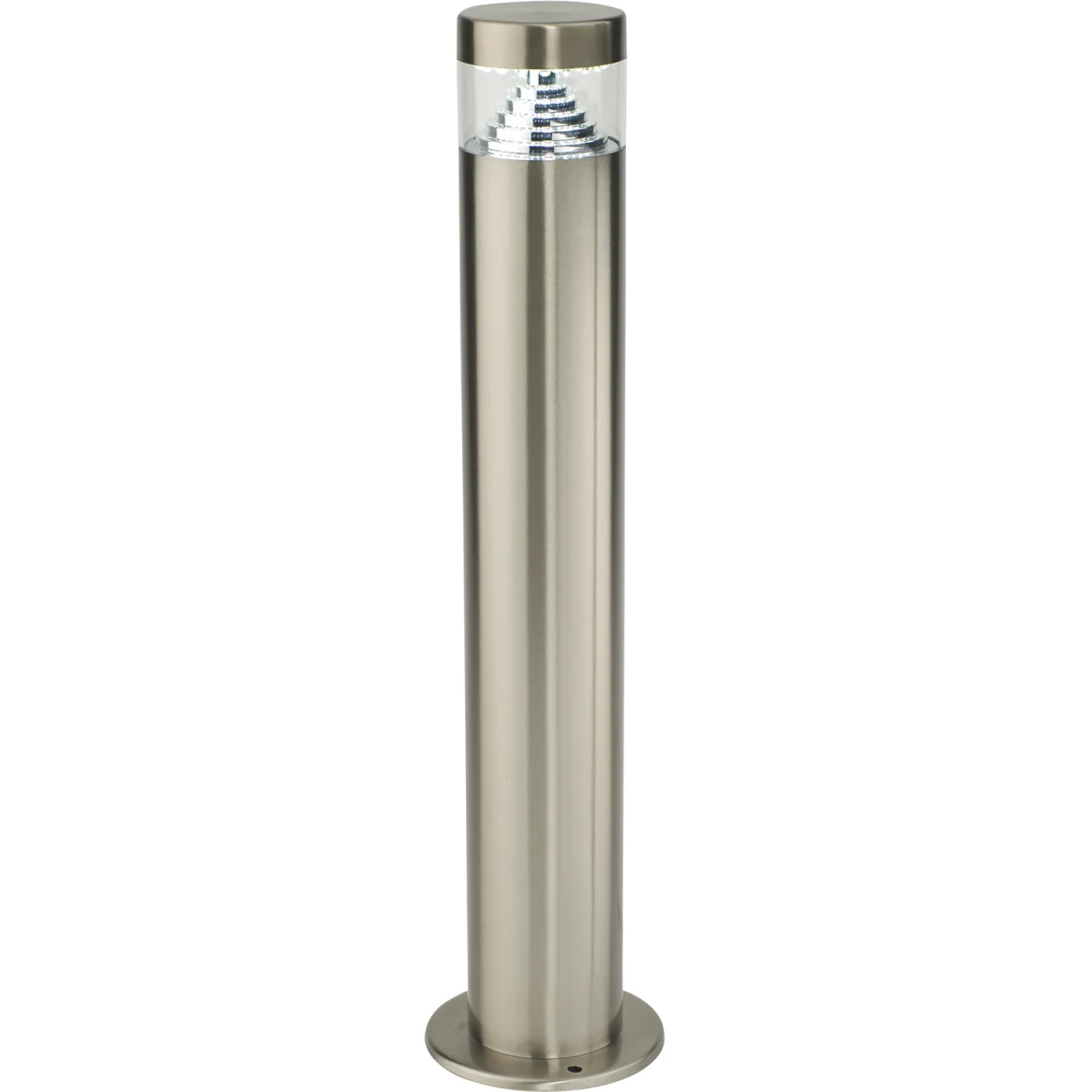 Set Of 2 Pyramid Stainless Steel Led Outdoor 50cm Post Lights - Stainless Steel & Clear – image 2