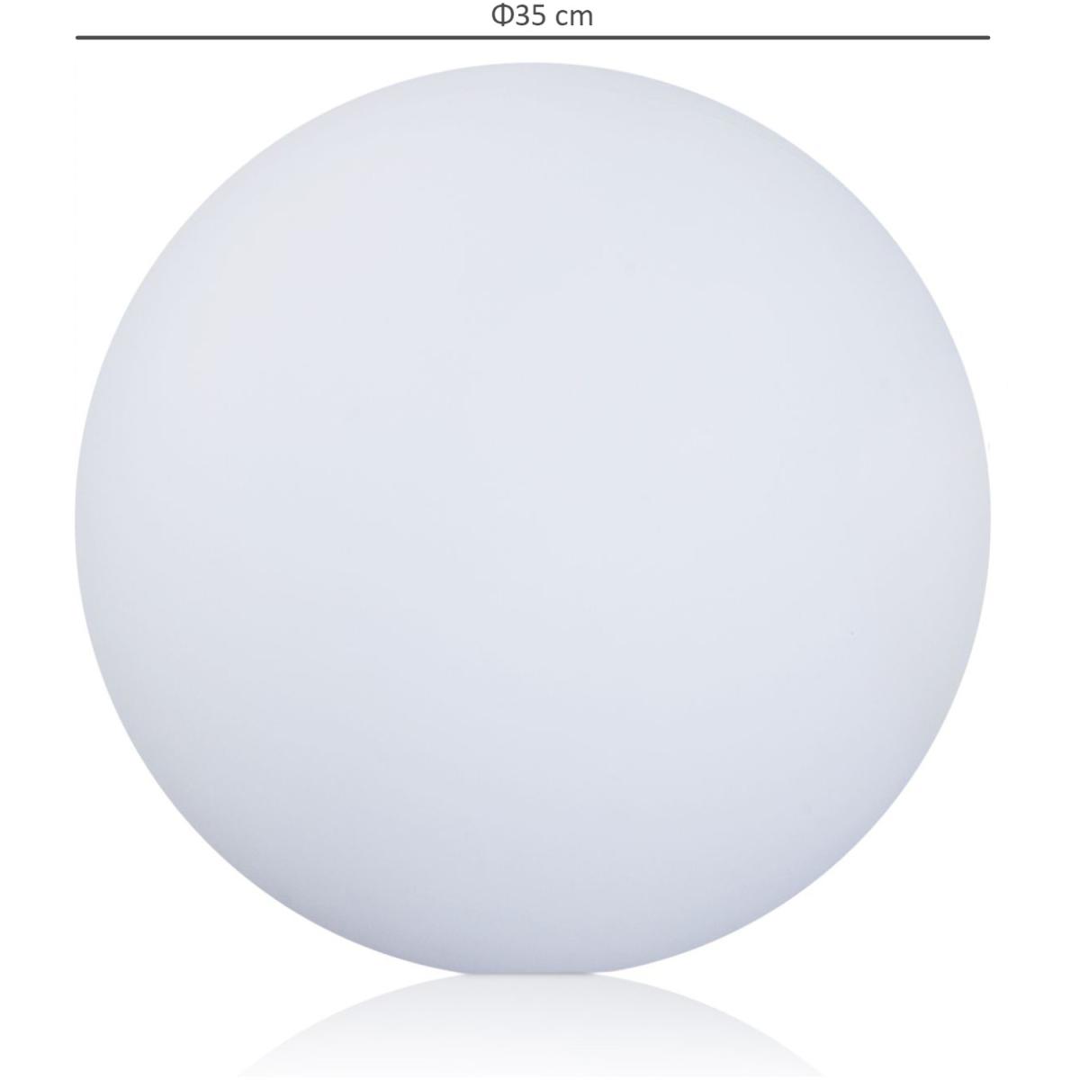 LED Glowing Ball 16 RGB Colours - White / 35cm – image 2