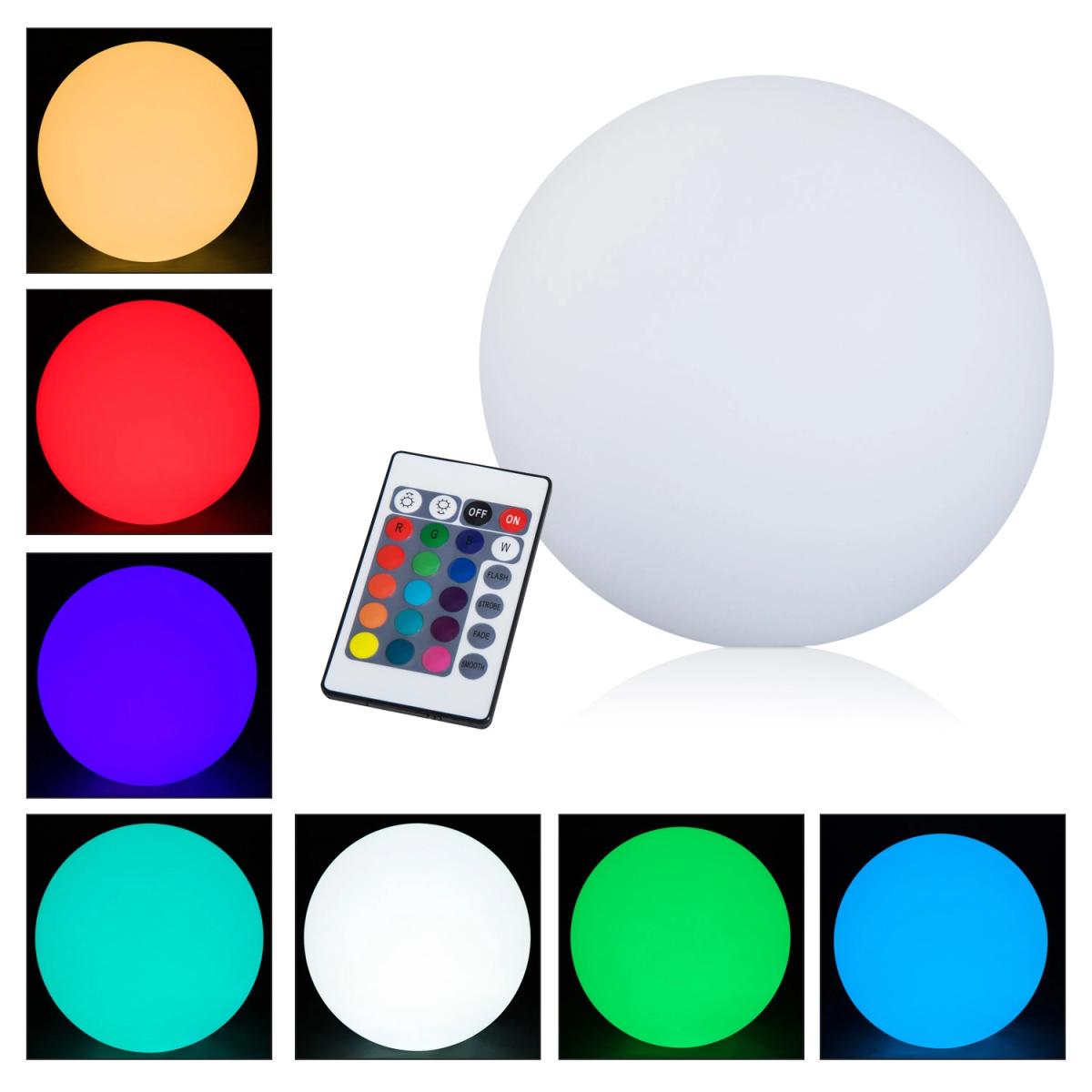 LED Glowing Ball 16 RGB Colours - White / 35cm – image 6