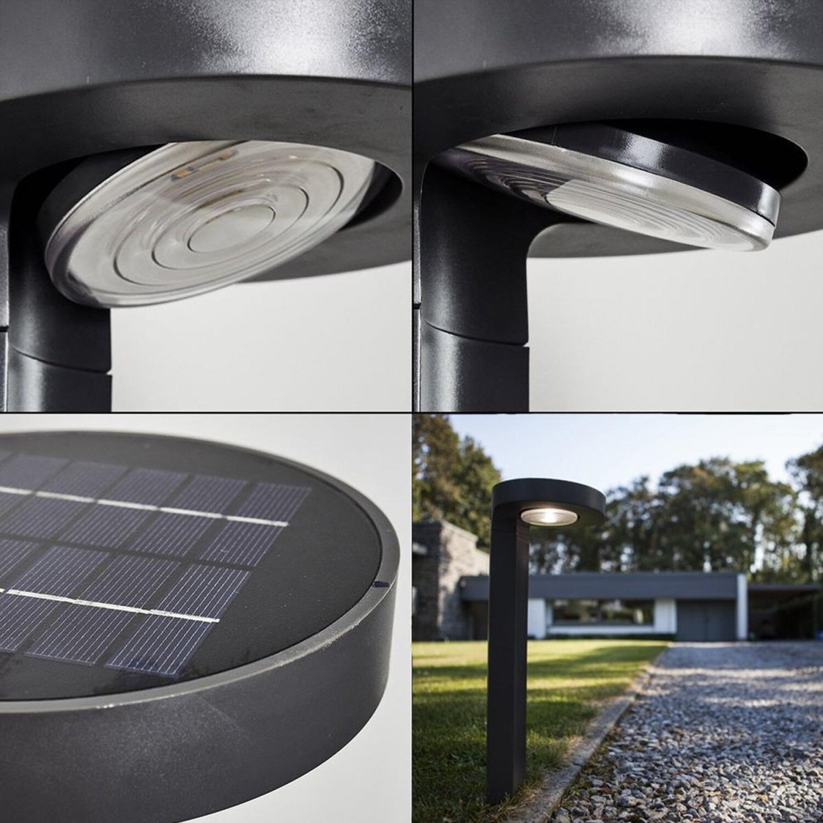 CGC JUNO Dark Grey Solar LED Post Light - grey – image 3