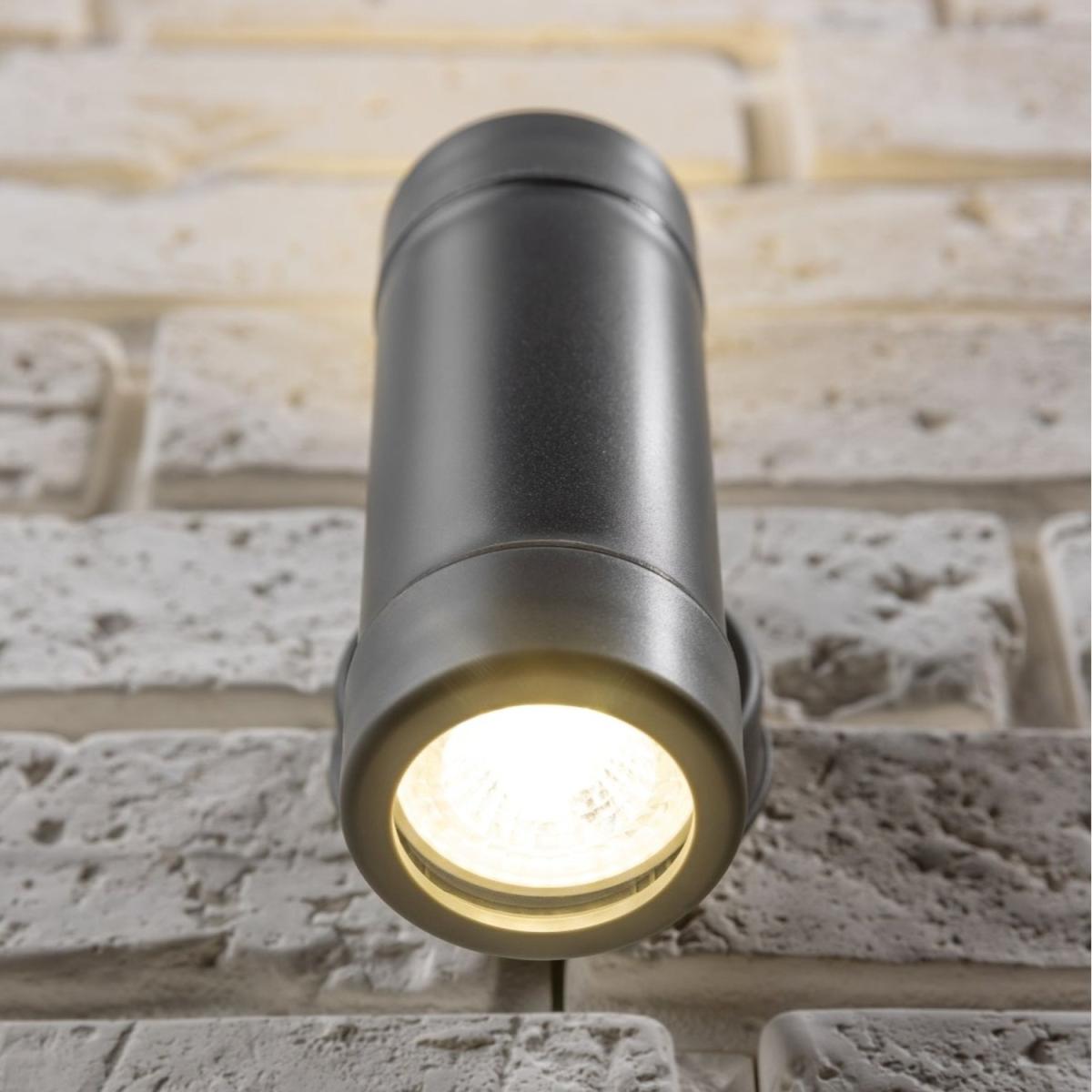CGC VALENTINE Dark Grey Outdoor Up and Down Double Spotlight - Grey – image 8