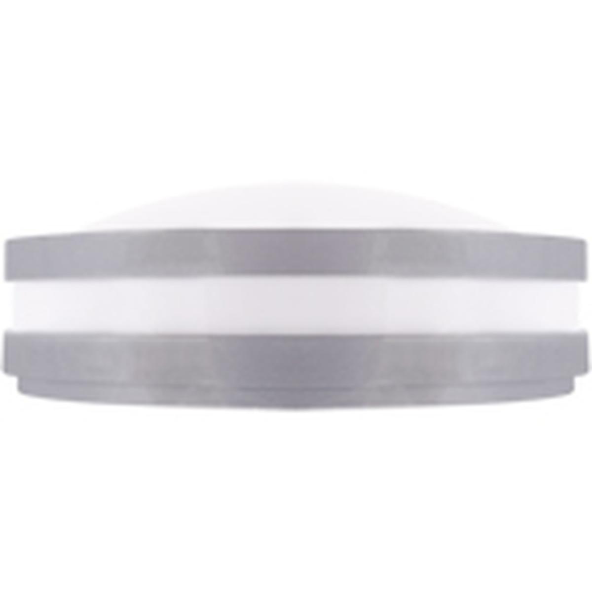 CGC Round Grey LED Outdoor Wall Light Bulkhead with House Number Pack - grey – image 2