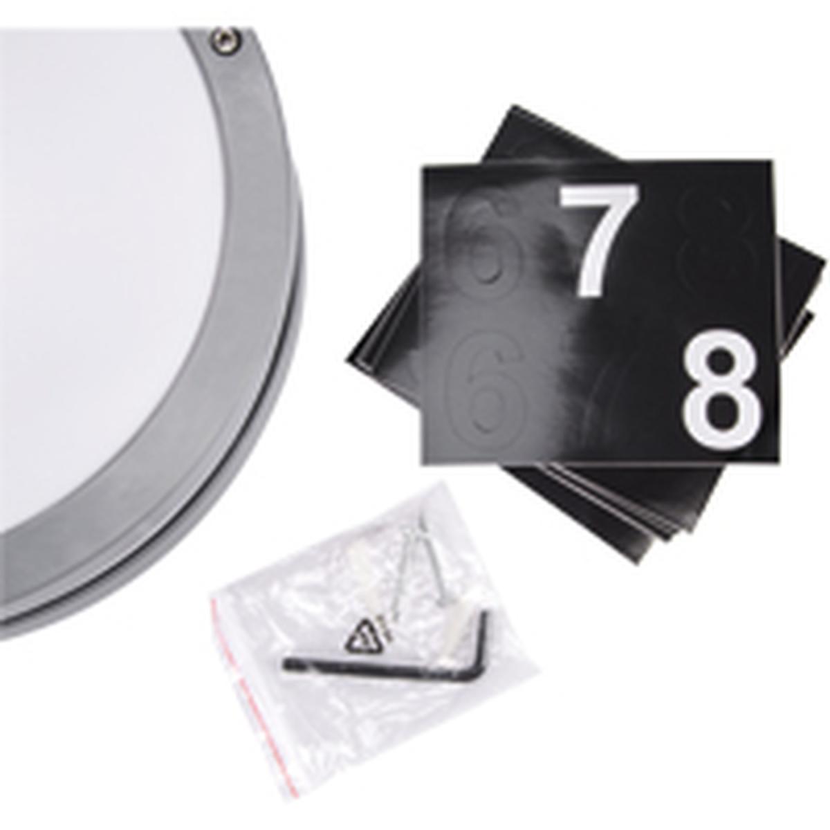 CGC Round Grey LED Outdoor Wall Light Bulkhead with House Number Pack - grey – image 4