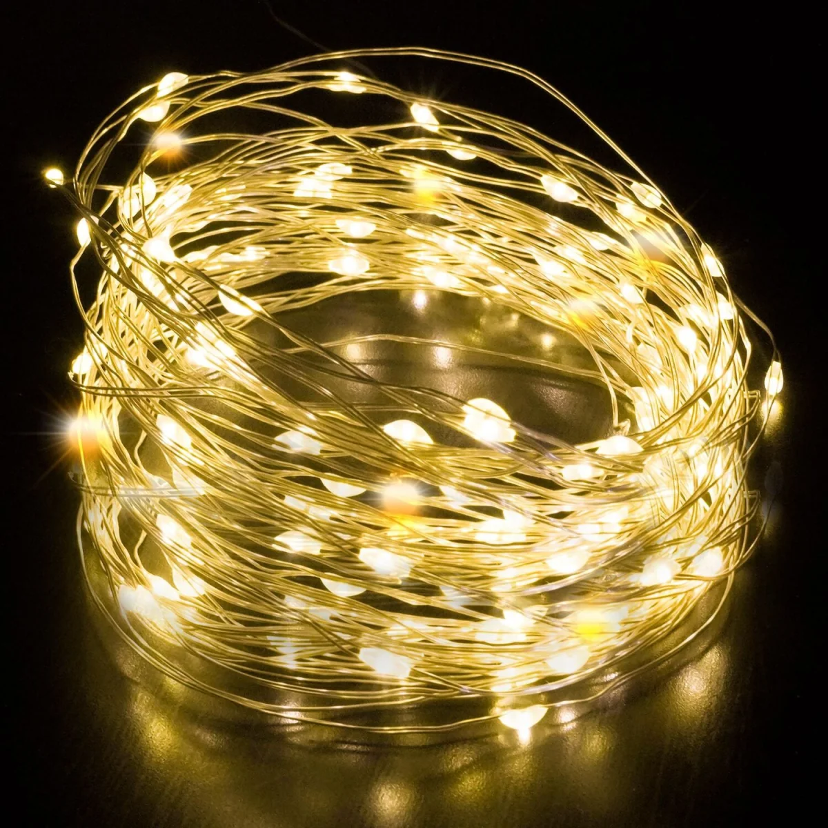 Keplin LED Fairy Lights, Pack of 2, 2 x 50 LED, 5m Copper Wire - Warm White – image 1