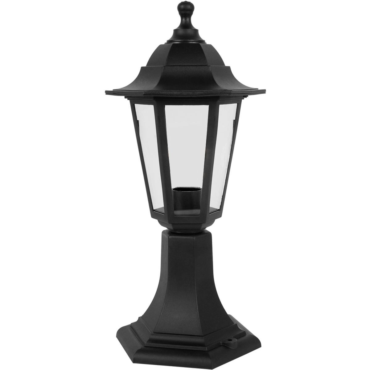 CGC YASMIN Black Outdoor Traditional Lantern Style Medium Post Light - black – image 5