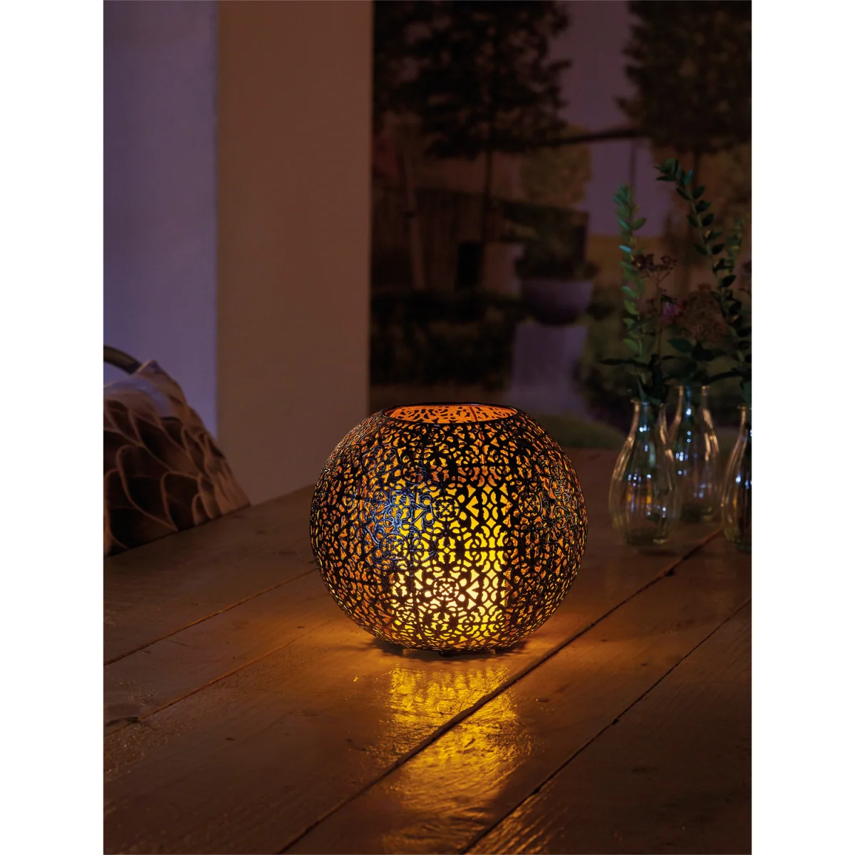 Luxform Solar Coco Mtl FlEf  Table Light Pk Of 2 27151 - Black – image 3