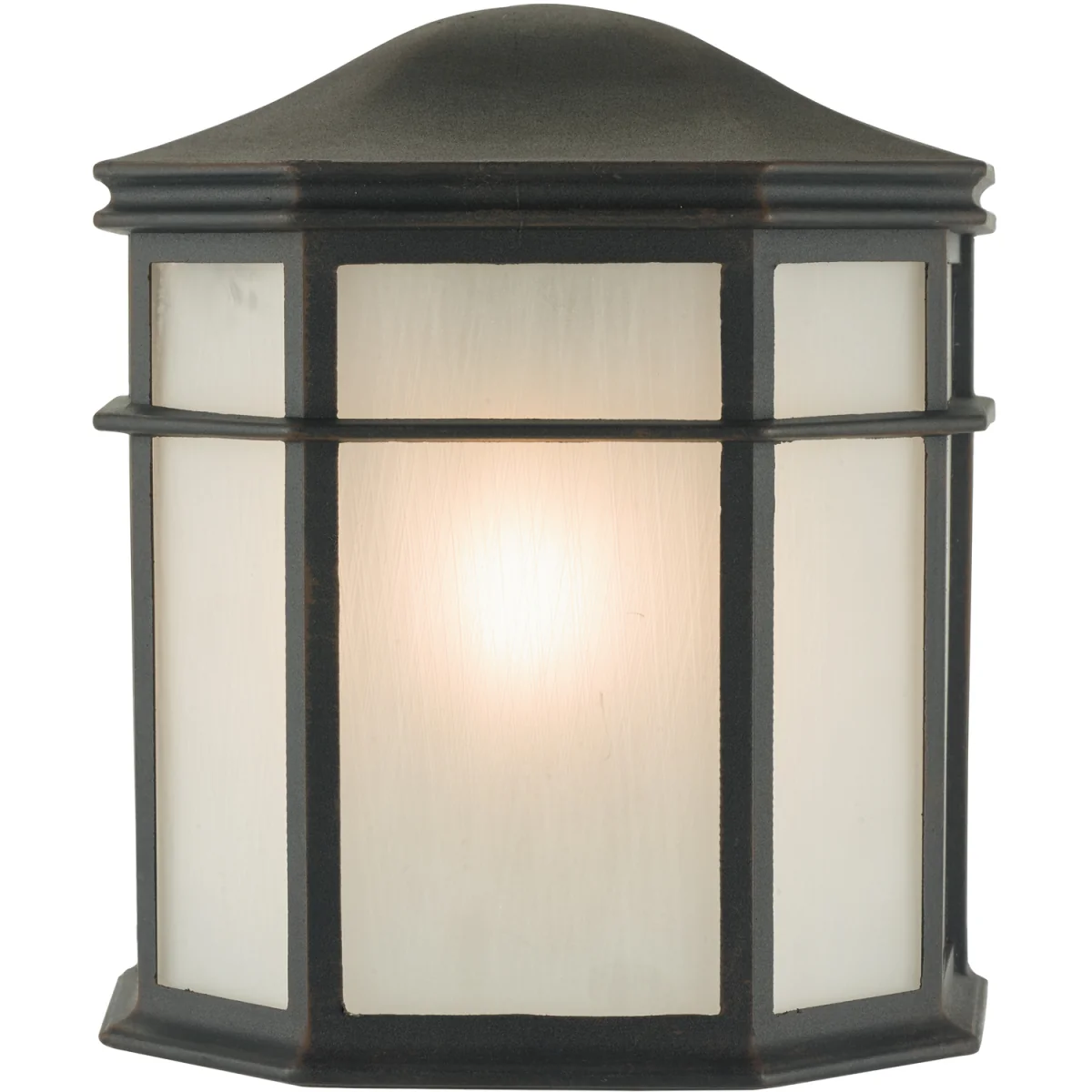 Dulbecco Outdoor Wall Light Matt Black Opal Acrylic – image 2