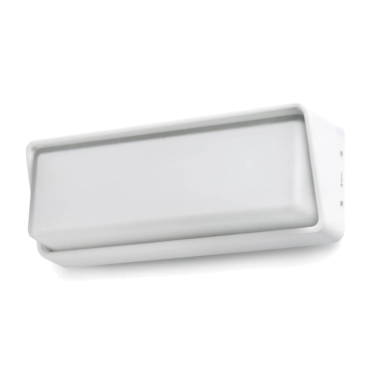 Half LED Outdoor Wall Light - White