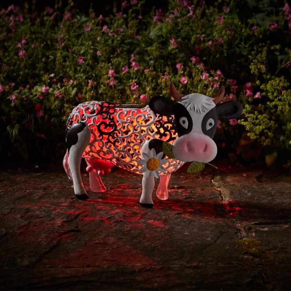 Solar Silhouette Daisy Cow  - White – image 4