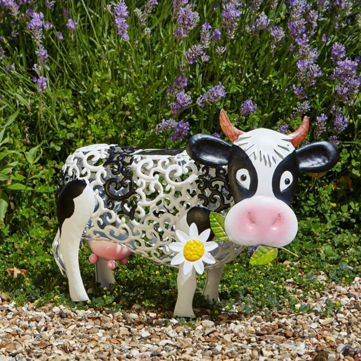 Solar Silhouette Daisy Cow  - White – image 5
