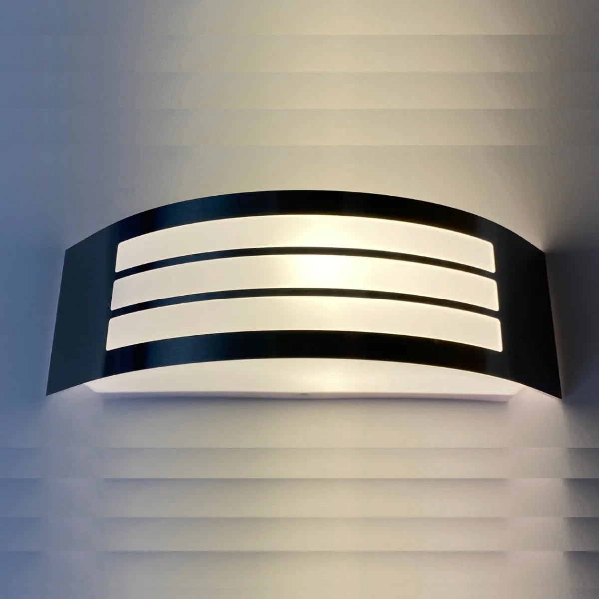 CGC Lighting CGC STRIKER Black Curved Arc Outdoor Wall Light - Black – image 3