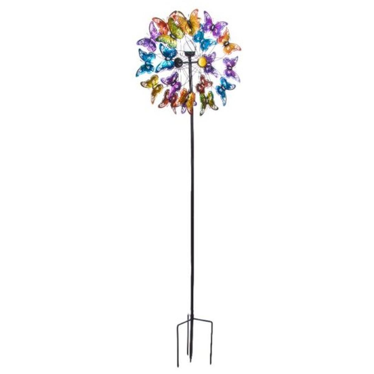 BeDazzled Butterfly Solar Wind Spinner  - Black – image 2