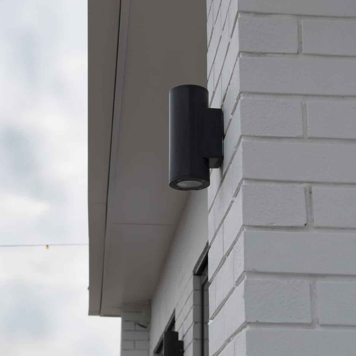 CGC SHERRI Black Cylinder Outdoor Up and Down Wall Light - black – image 3