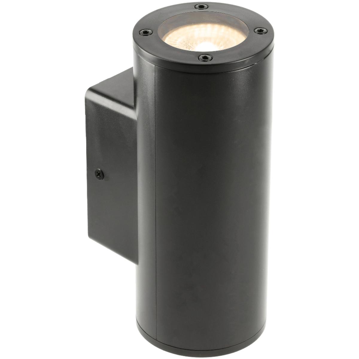 CGC SHERRI Black Cylinder Outdoor Up and Down Wall Light - black – image 6