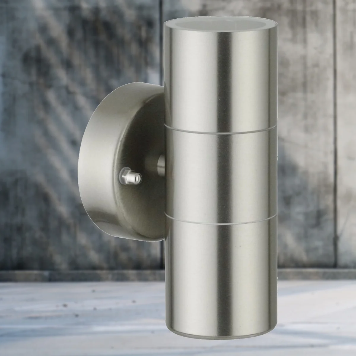 Blaze Stainless Steel Outdoor Up Down Wall Light - Stainless Steel & Clear – image 6
