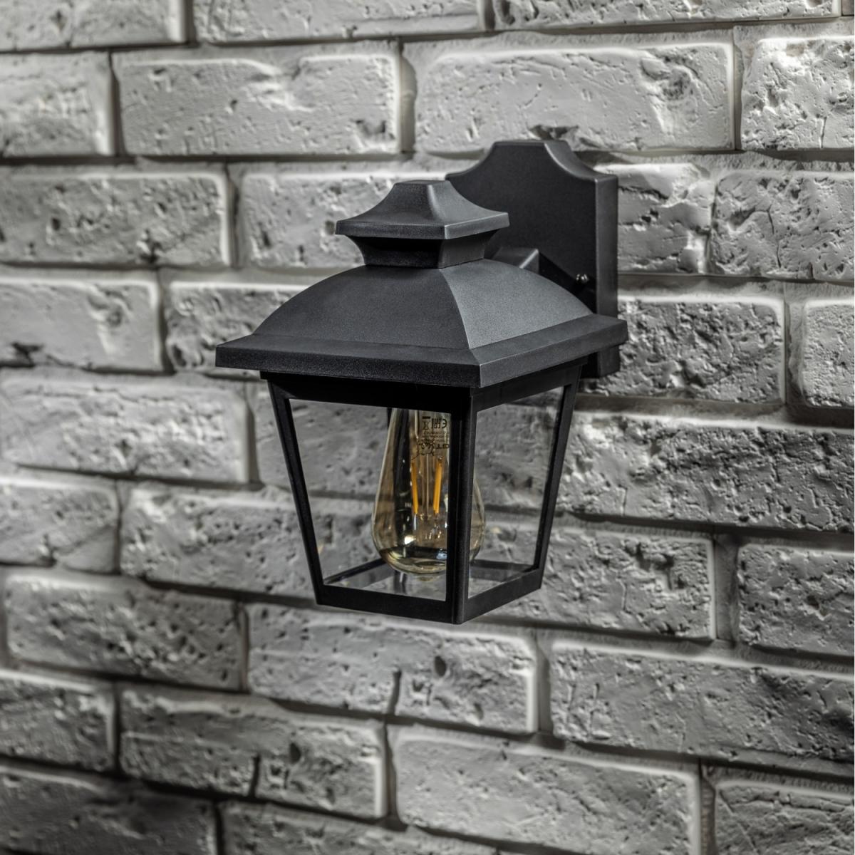 CGC HOPE Black Outdoor Wall Lantern Light - black – image 4