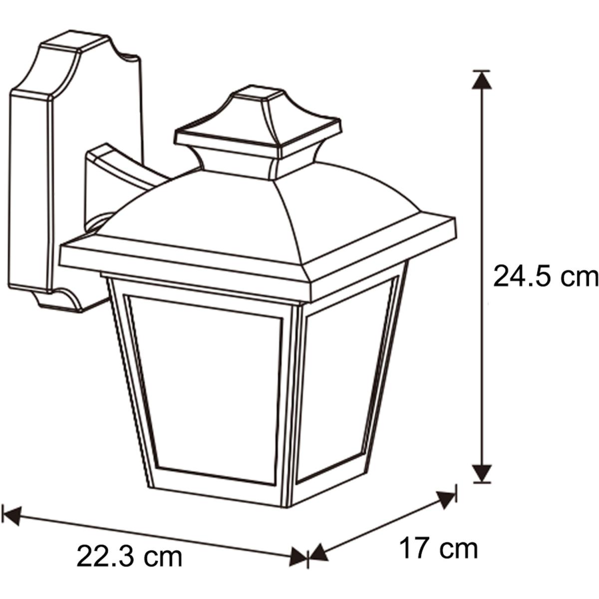 CGC HOPE Black Outdoor Wall Lantern Light - black – image 5