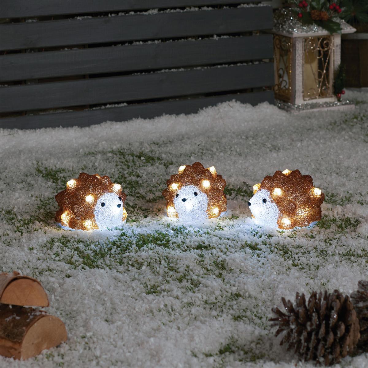 Set of 3 Acrylic Hedgehogs – image 1