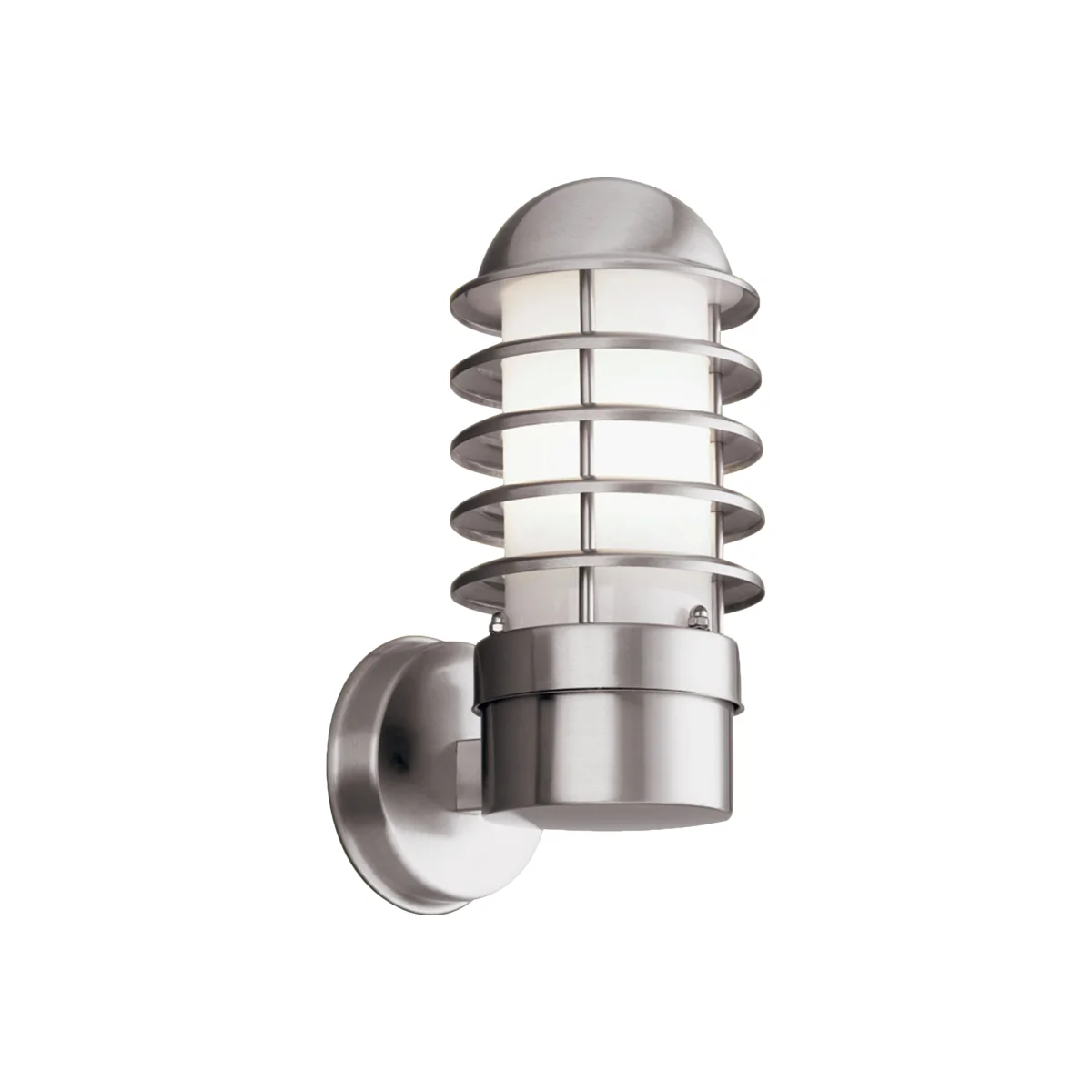 Louvre Outdoor Wall Light - Steel Metal Polycarbonate - Silver – image 1