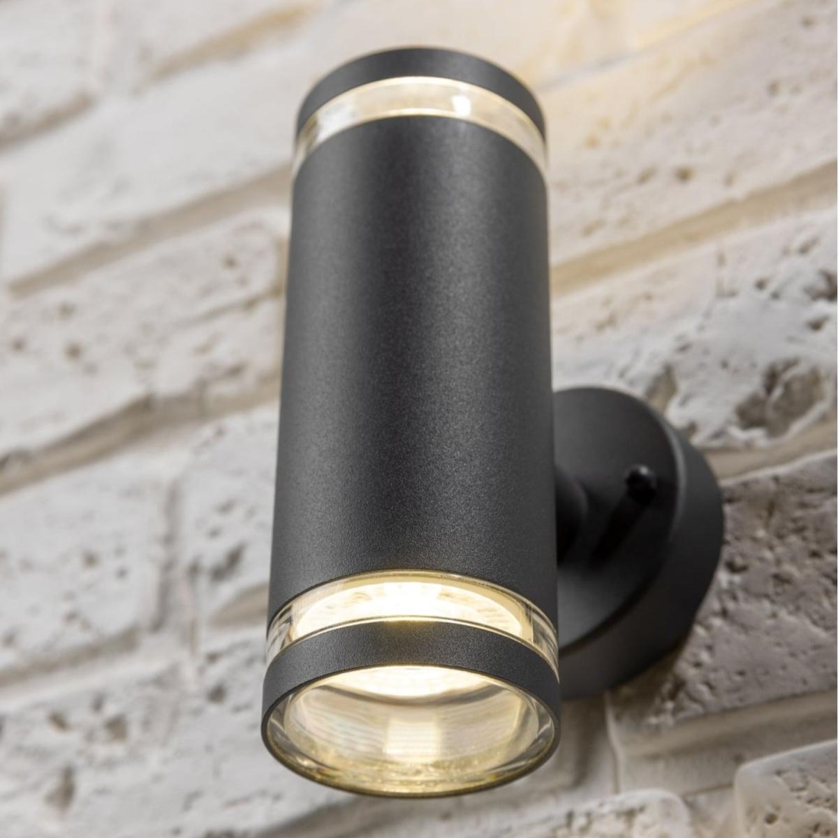 CGC JENNIFER Dark Grey Outdoor Up and Down Cylinder Wall Light - Grey – image 8