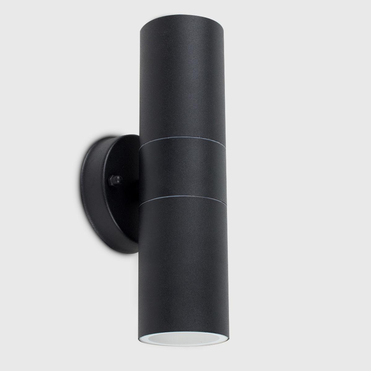 Up Down Black Outdoor Garden Stainless Steel Wall Light - Black – image 2