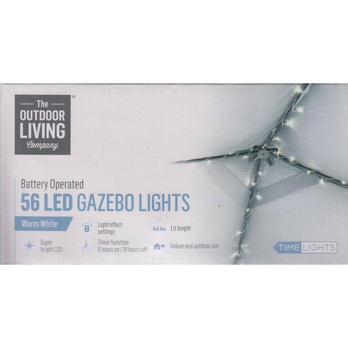 56 LED Gazebo Lights - White – image 2