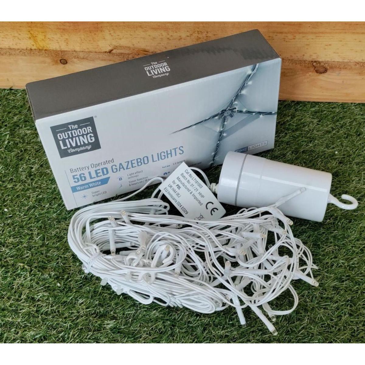 56 LED Gazebo Lights - White – image 3