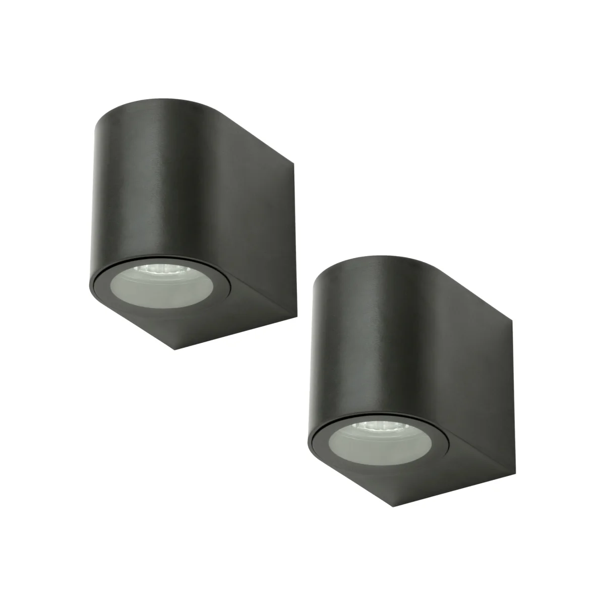 Pack of 2 Wye Outdoor Wall Lights - Black – image 1