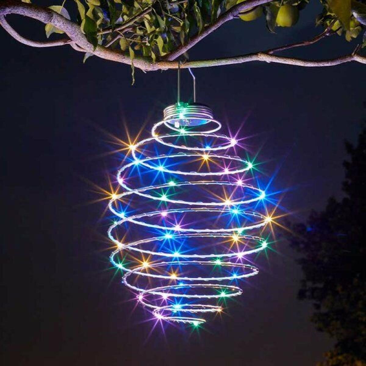 Mega Spiral Light in Rainbow - Silver,Rainbow