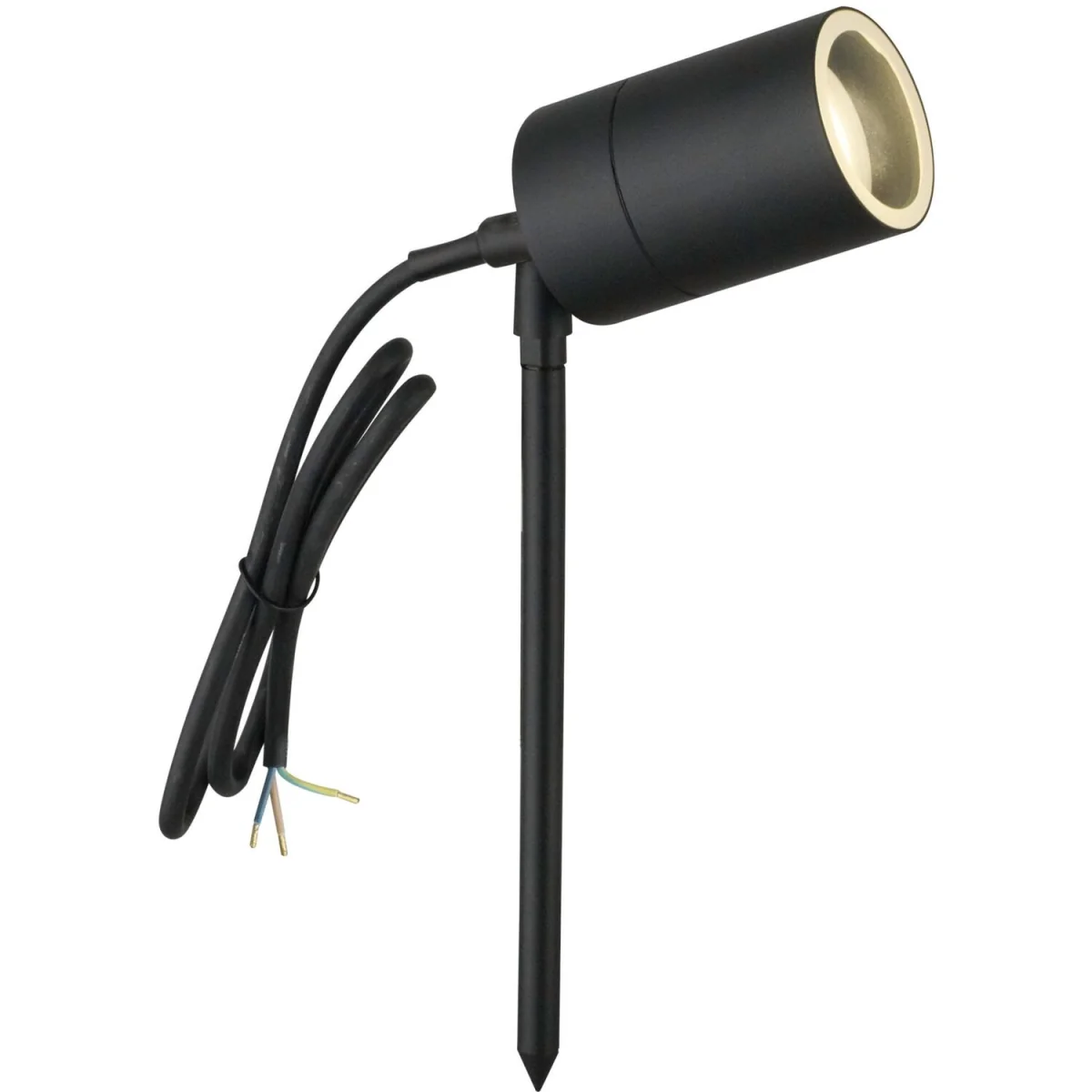Set Of 2 Blaze Outdoor Spike Lights - Black And Clear Glass – image 2