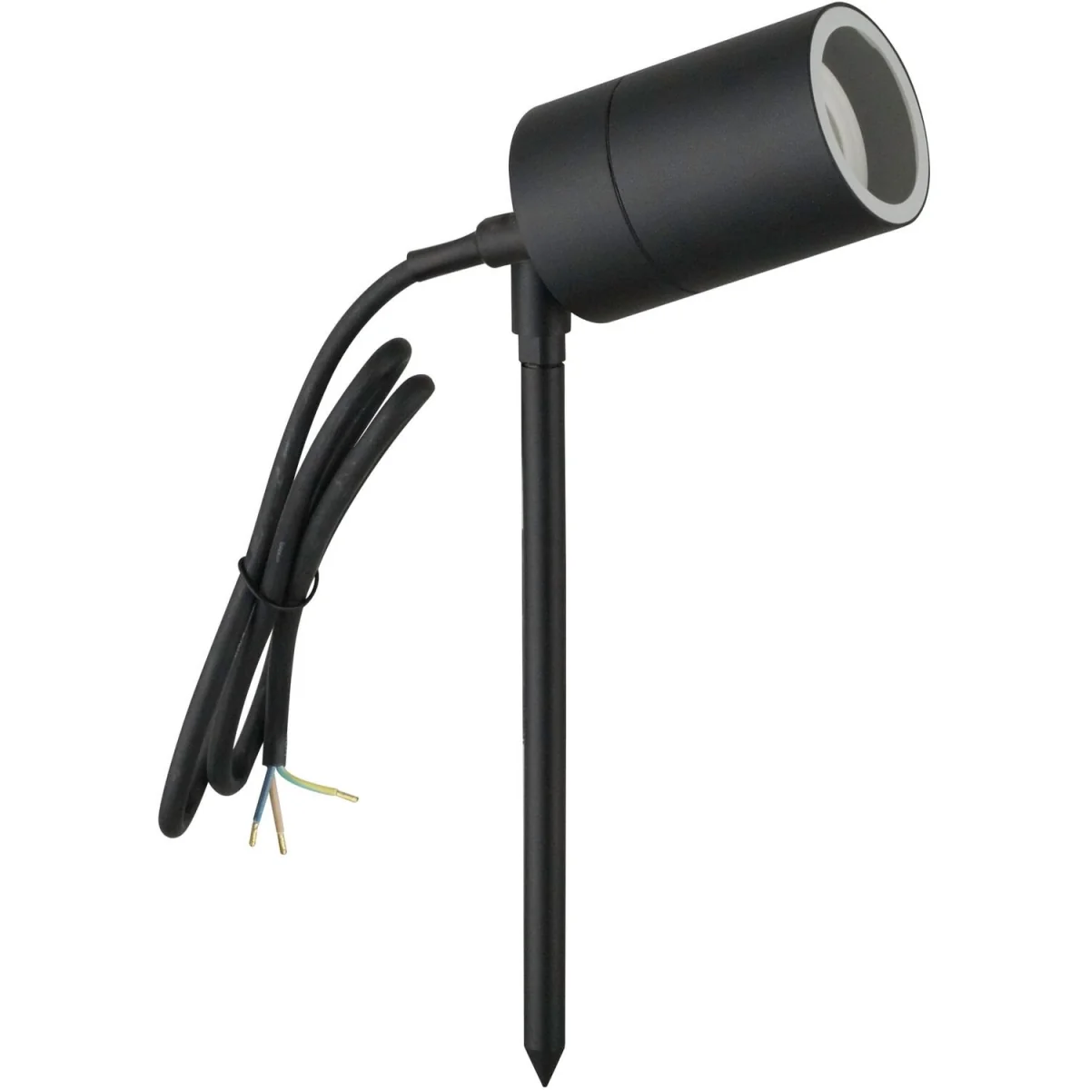 Set Of 2 Blaze Outdoor Spike Lights - Black And Clear Glass – image 3