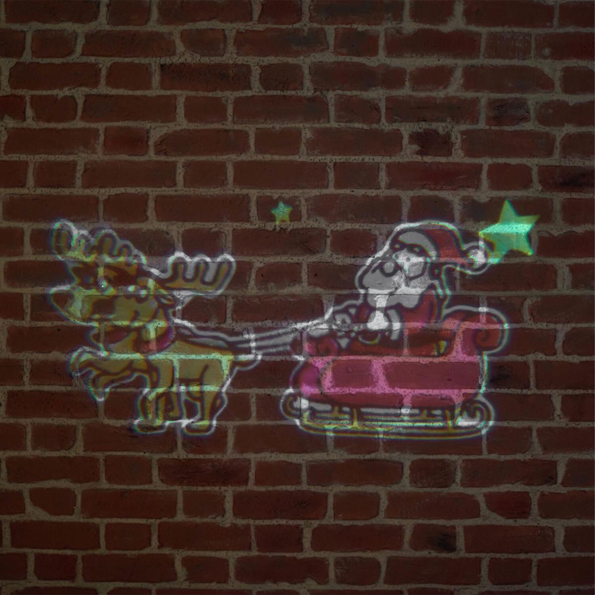 Gift Box Projector Santa Sleigh Design – image 2