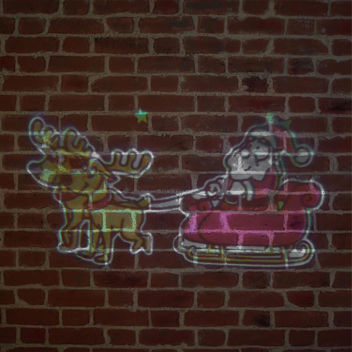 Gift Box Projector Santa Sleigh Design – image 4
