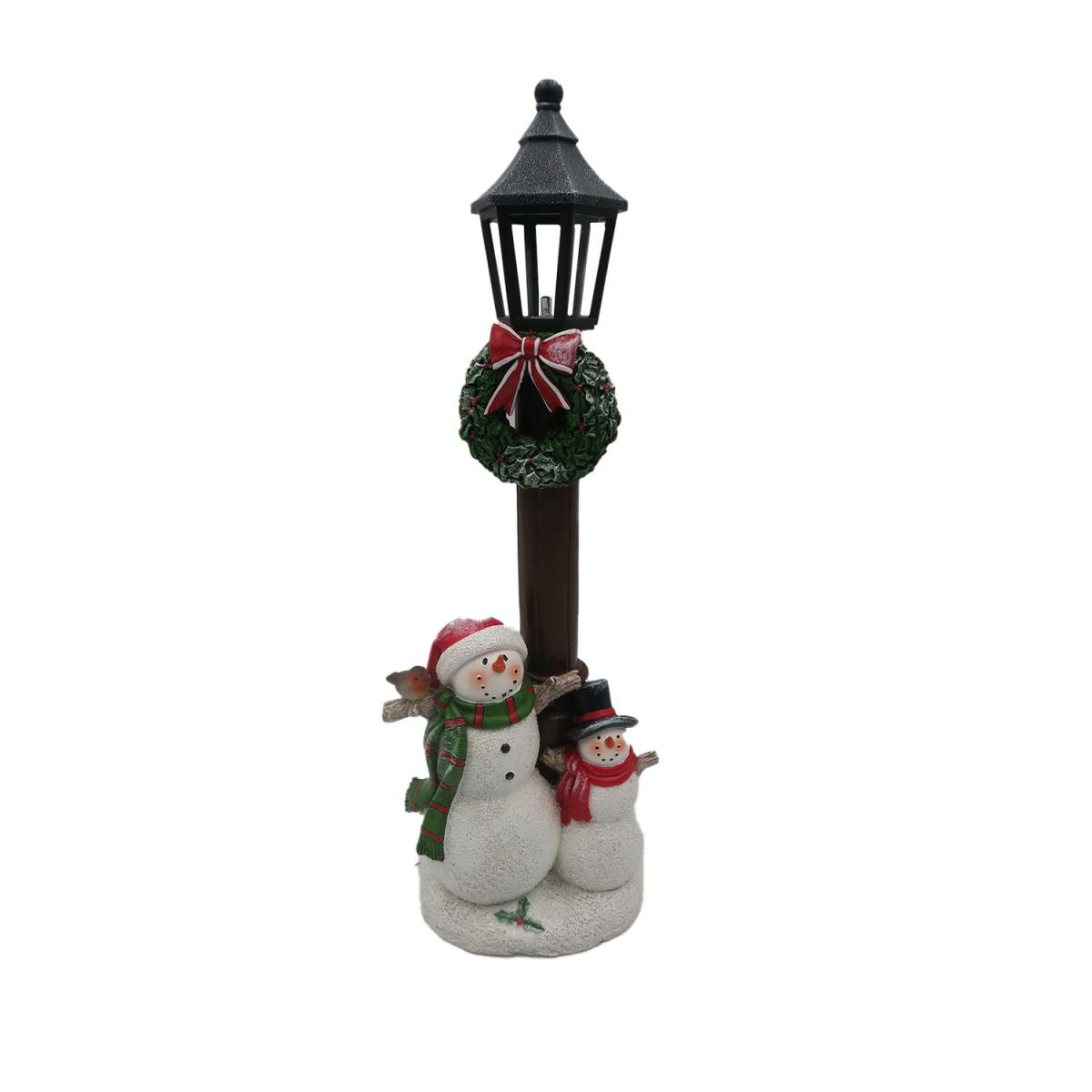 Snowman Lantern With LED – image 2