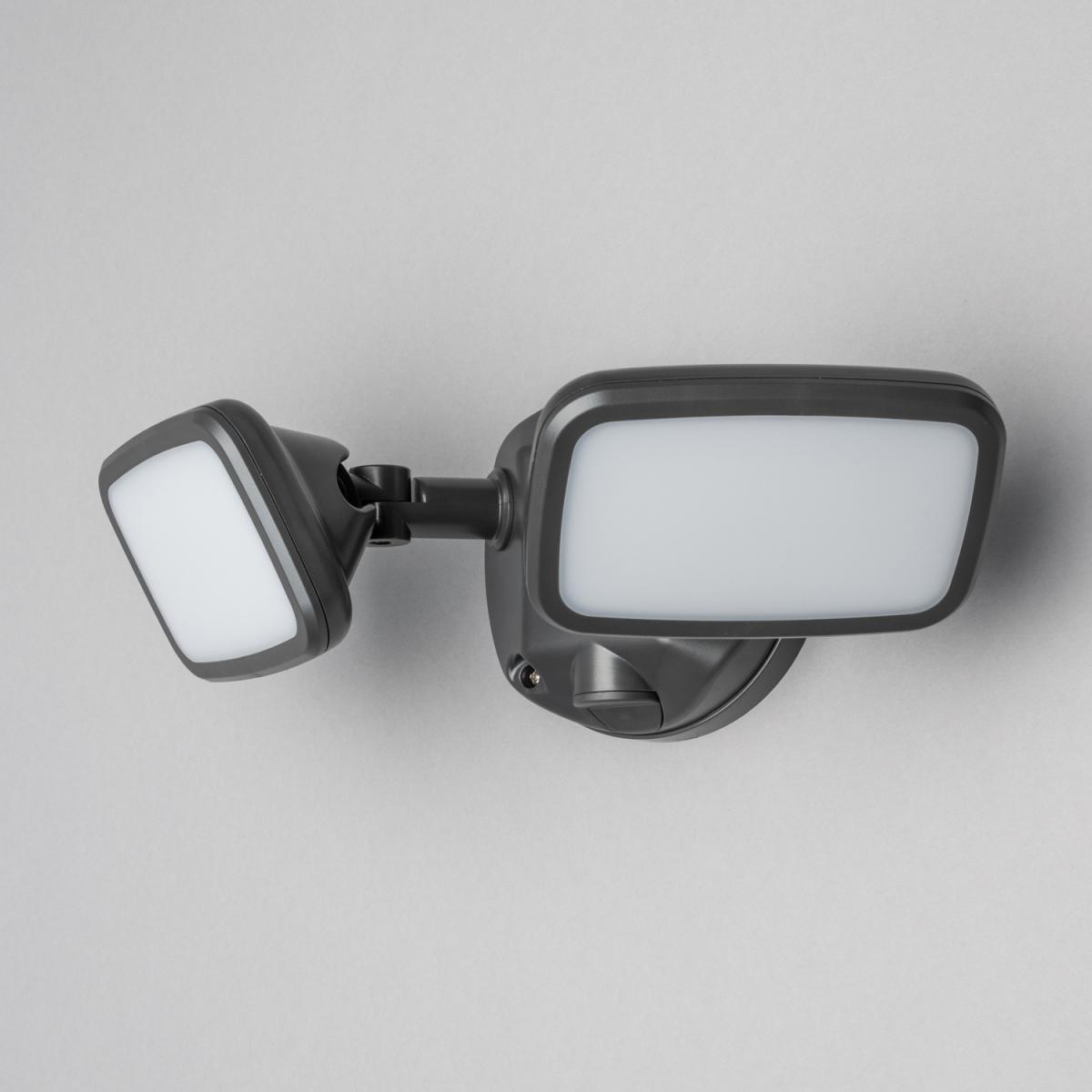 Alma Outdoor Twin Flood Light - Dark Grey – image 4