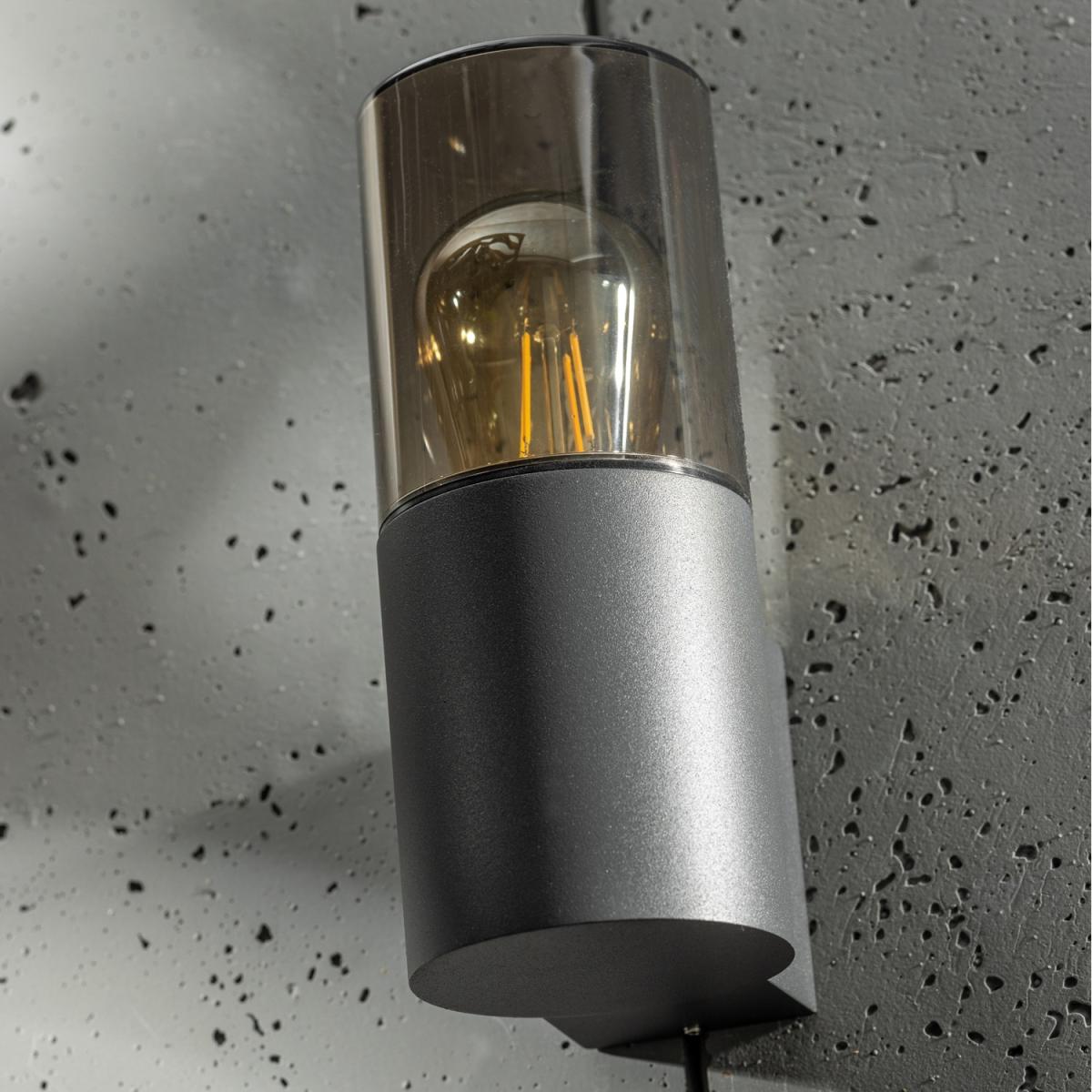CGC BLUEBELL Dark Grey Cylinder Wall Light with Smoke Diffuser - Grey – image 6