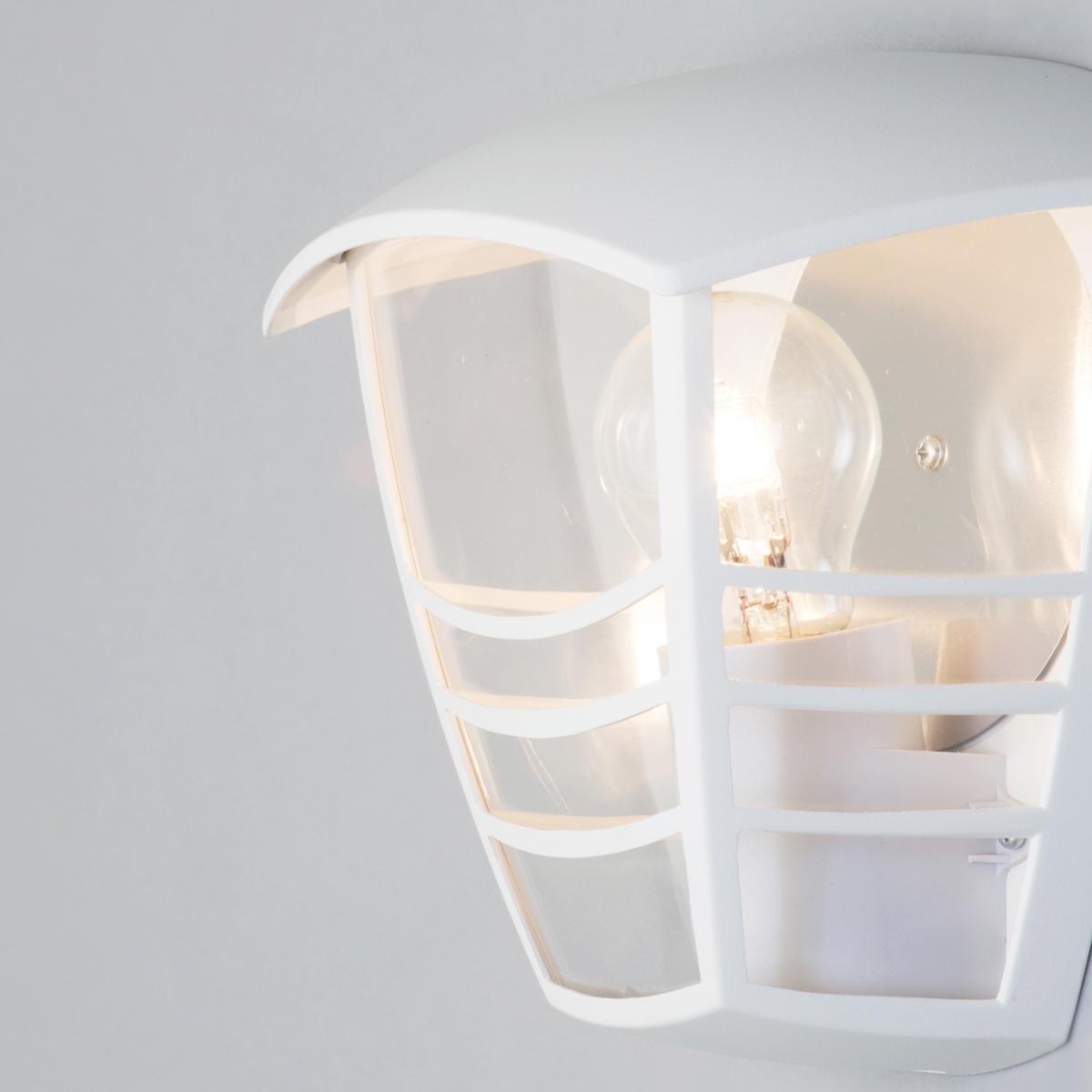Francis Outdoor Die Cast Half Wall Lantern - White – image 3