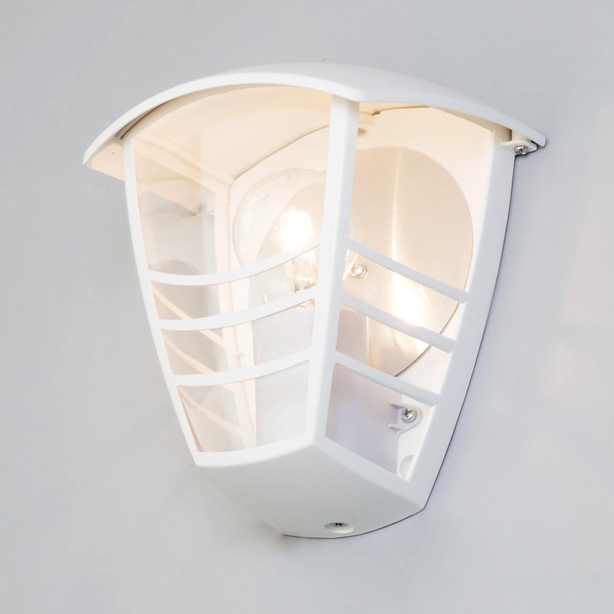 Francis Outdoor Die Cast Half Wall Lantern - White – image 1