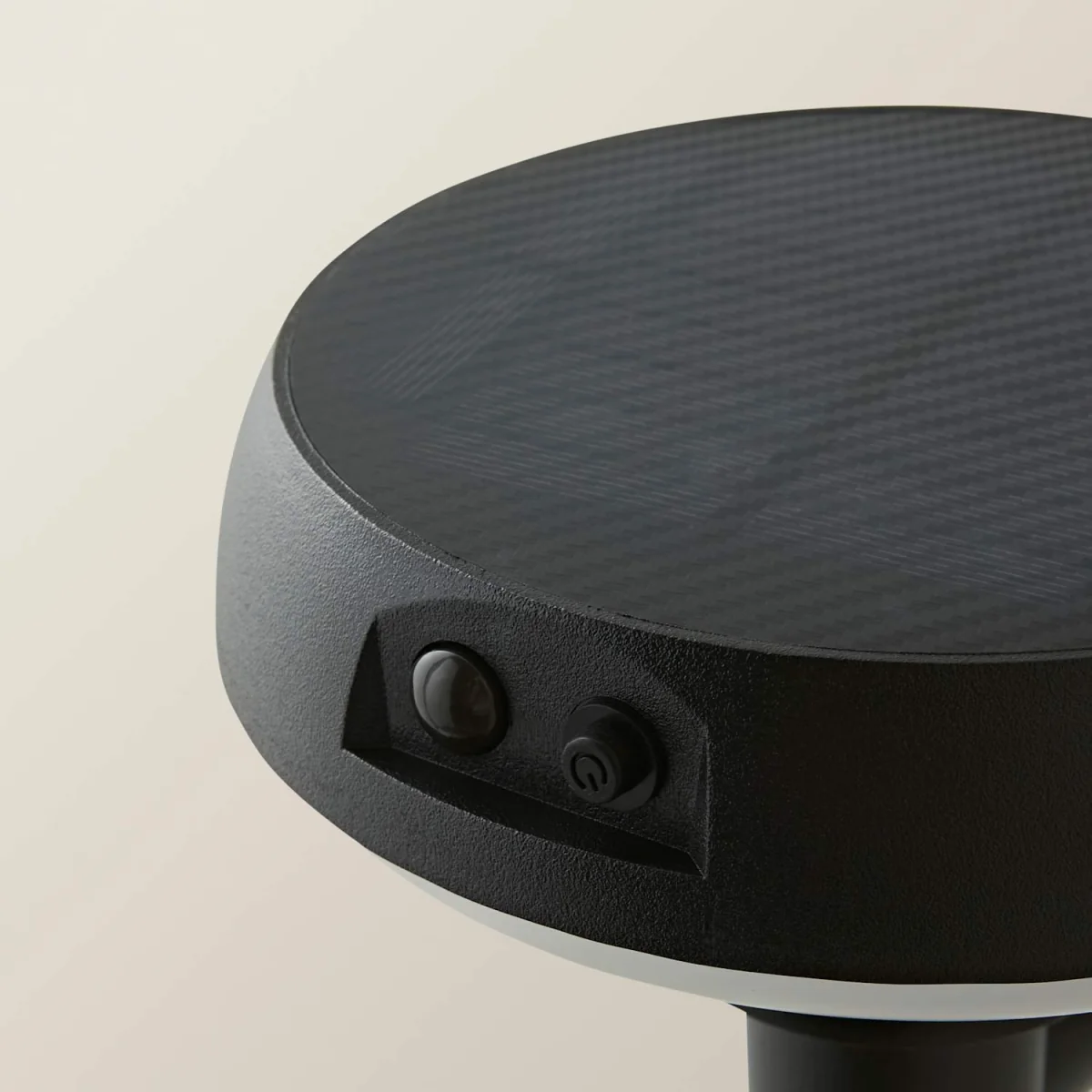 Solar Powered LED Matte Black Sensor Outdoor Halo Wall Light - Matte Black - Matte Black – image 5